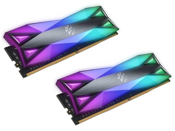 XPG Spectrix D60 16GB (8X2) RGB DDR4 4133Mhz CL19 1.4V AX4U41338G19J-DT60 Dual Kit Ram - 2