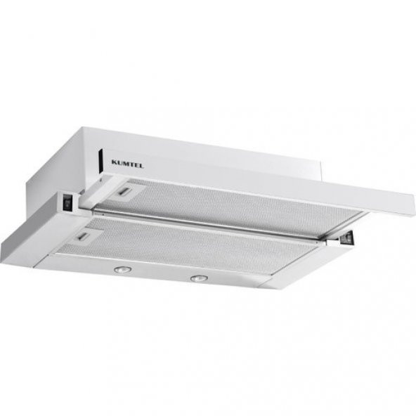 Kumtel DS6-905 Beyaz Sürgülü Aspiratör