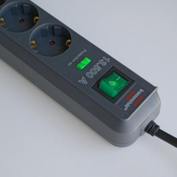 Brennenstuhl Eco Line Serisi 6 Soketli 13.500A Akım Koruyucu Priz 5 Metre - 5