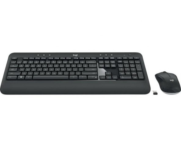 Logitech MK540 Kablosuz Klavye ve Mouse Seti, Unifying USB Alıcı, 10 m Kullanım Mesafesi, Sıvı Dökülmesine Dayanıklı, Ayarlanabilir Yükseklik, Siyah - 2