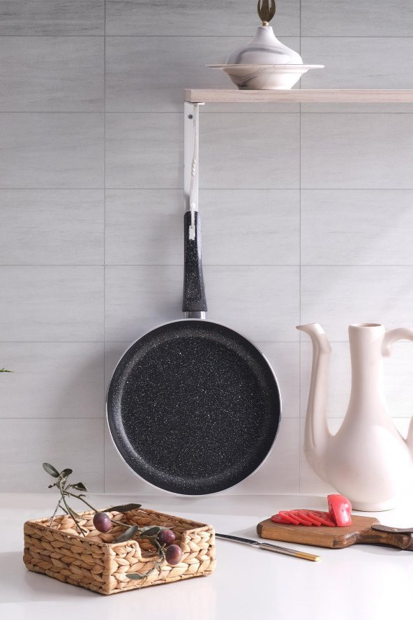 Comfort | Granit Tava 24 Cm Tek Kulplu Tava