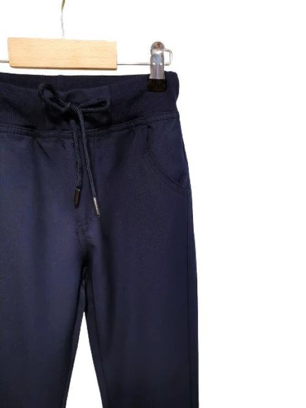 Beli Ribanalı Lastikli Okul Pantolonu - 4