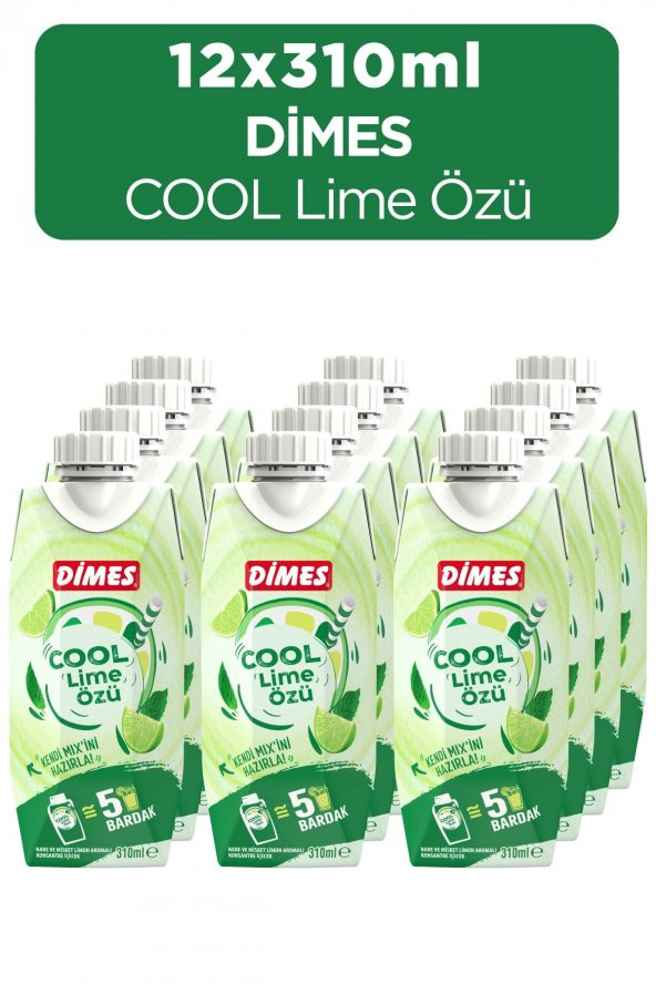 Dimes Cool Lime Özü 310 Ml 12li