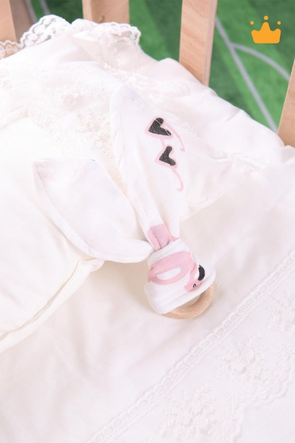 Babyhola Ahşap Halkalı Müslin Diş Kaşıyıcı 546 - 3