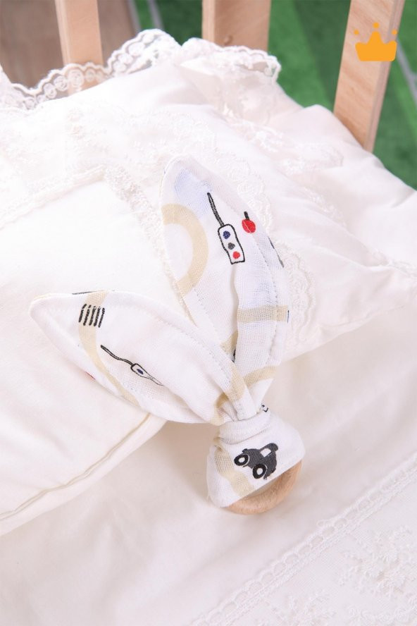 Babyhola Ahşap Halkalı Müslin Diş Kaşıyıcı 546 - 4