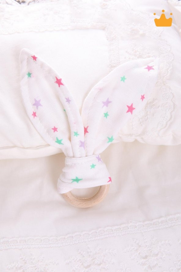 Babyhola Ahşap Halkalı Müslin Diş Kaşıyıcı 546 - 5