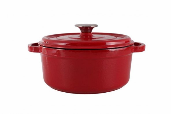 Porland Sapore Kırmızı Döküm Derin Tencere 20 Cm 04Fst002564 - 3