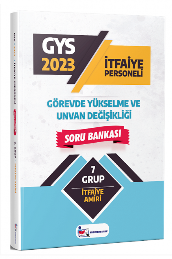 2023 GYS İtfaiye Amiri Soru Bankası Memur Sınav Yayınları - 2