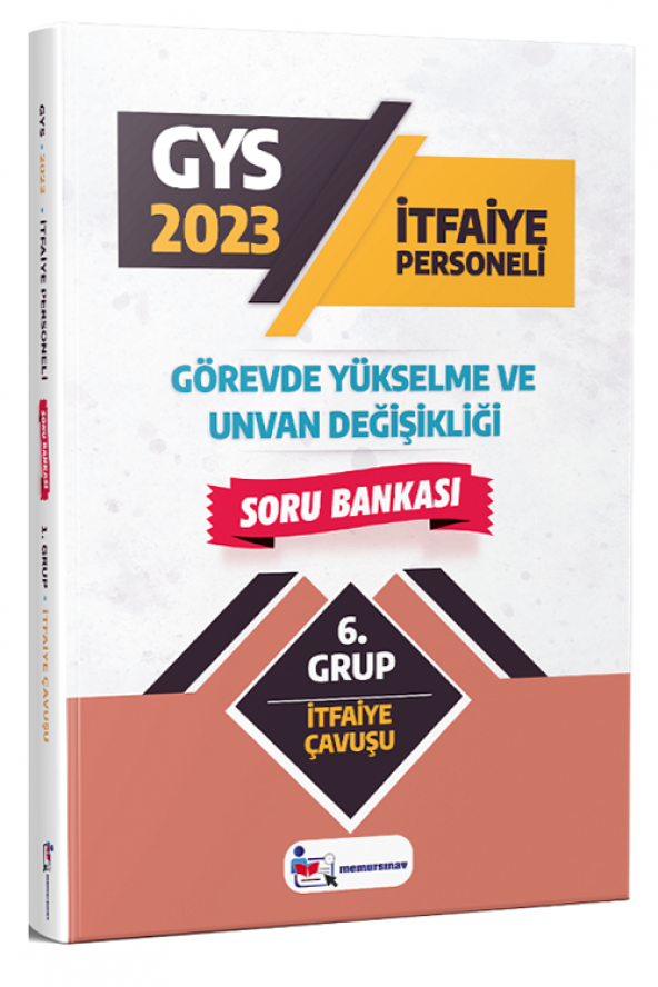 2023 GYS İtfaiye Çavuşu Soru Bankası Memur Sınav Yayınları - 1