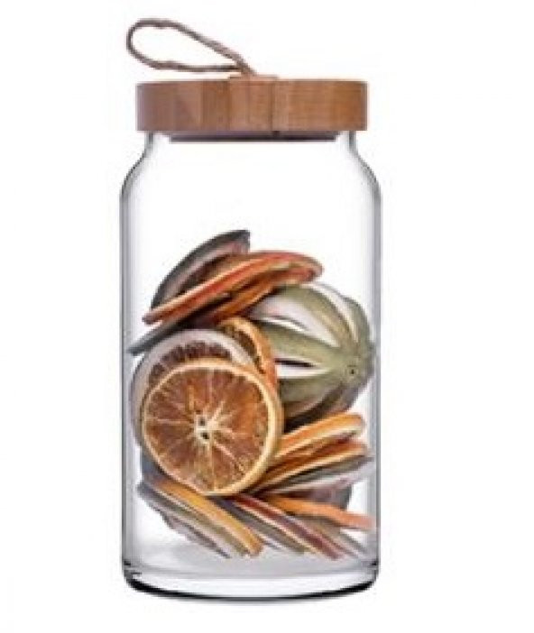 PAŞABAHÇE 43593 WOODY KAVANOZ 1130 CC AHŞAP KAPAKLI