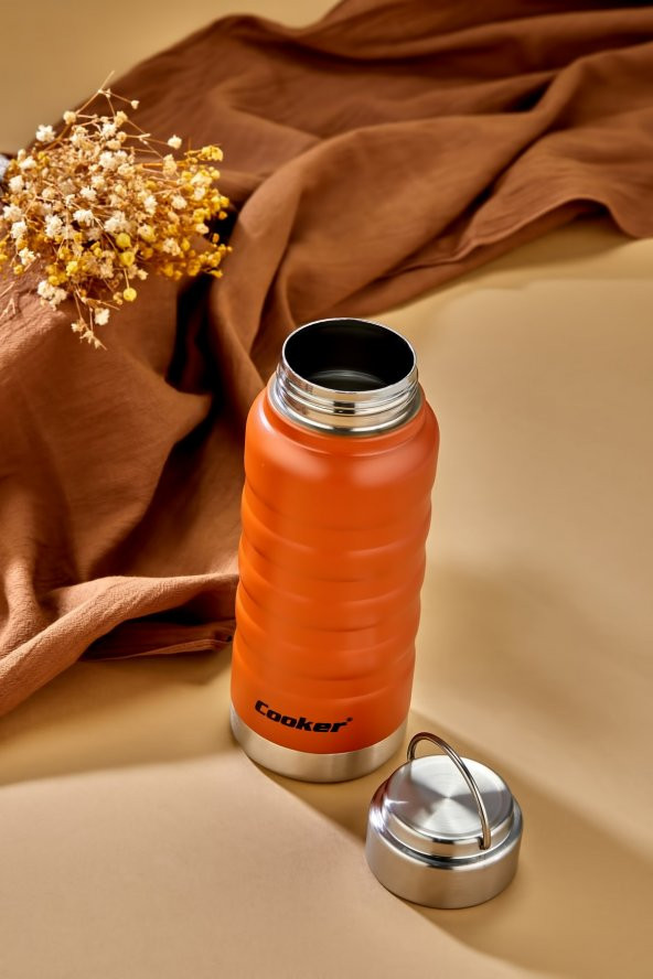 Paslanmaz Çelik Black 400 Ml Kitchen Piknik Kamp Okul Servis Ve Ikram Için Su Meşrubat Çay Termos - 5