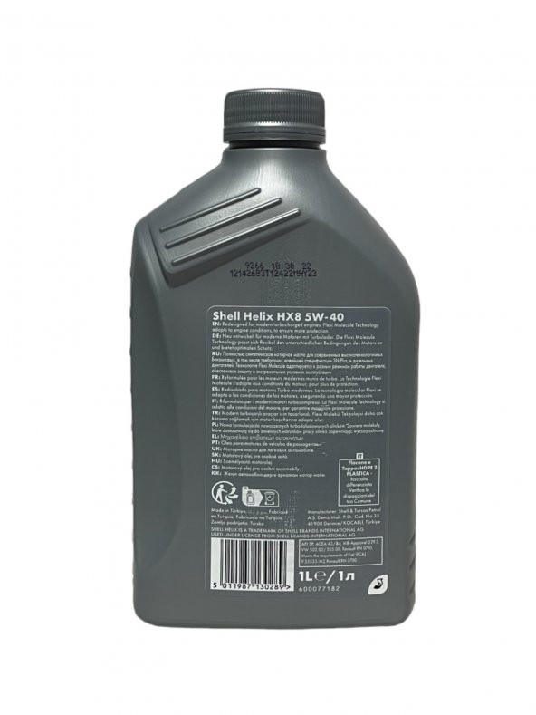 Shell Helix Hx8 5W-40 Tam Sentetik Motor Yağı 1 Litre - 3