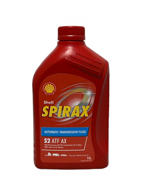 Shell Sprirax S2 ATF AX Otomatik Şanzıman Yağı 1 Litre