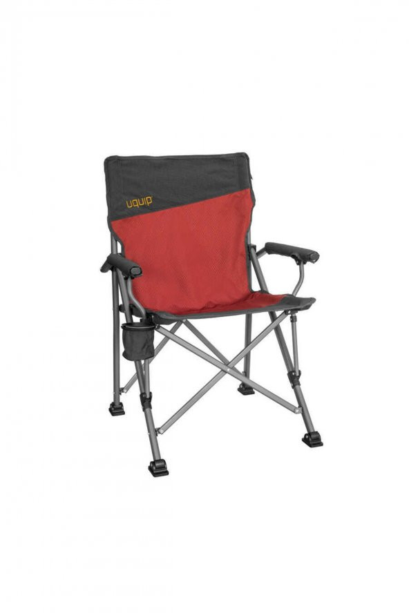 Roxy Yüksek Konforlu & Takviyeli Katlanır Kamp Sandalyesi Kırmızı