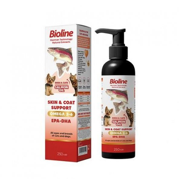 Bioline Cat-Dog Salmon Oil 250 ml