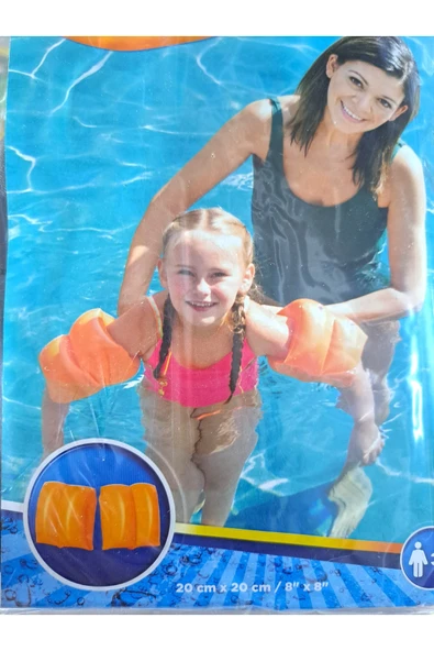 Şişme Kolluk Çocuk Yüzme Kolluğu 1 Çift 20 Cm Çift Bombeli 3-12 Yaş Için Uygundur - 3