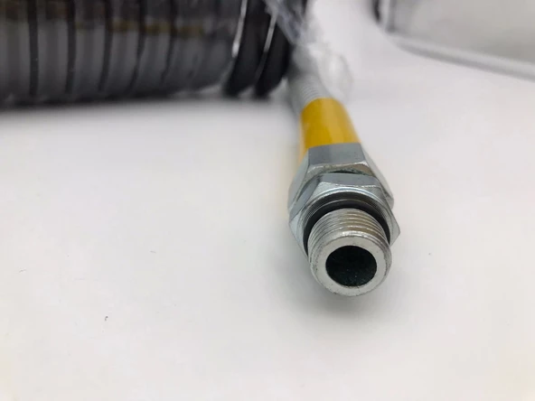 DORSE HORTUMU 8 X 12 MM 5.5 MT SİYAH UÇLARI SARI M22X1.5 REKORLU - 3