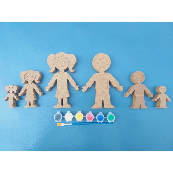 Çocuklara ahşap boyama seti. Okul öncesi etkinlik. Eğitici Ahşap Boyası. Oyuncak Hayvan ( SET 1 ) - 5