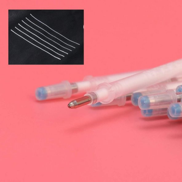 Ekoset Isı ve Ütü ile Uçan Kalem içi Beyaz 50 Adet - 3