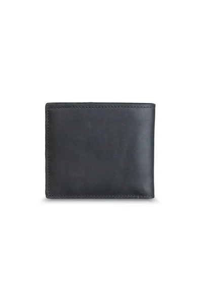 Guard Mat Siyah El Örgüsü Hakiki Deri Erkek Cüzdan P1330 - 6