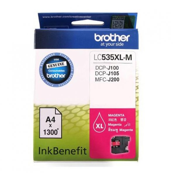 Brother LC535XLM Kırmızı Orjnial Kartuş DCP-J100 J105 J200