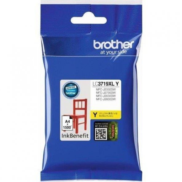 Brother Orjinal Kartuş LC3719XLY Sarı 1500 Sayfa MDF-J3930DW - 2