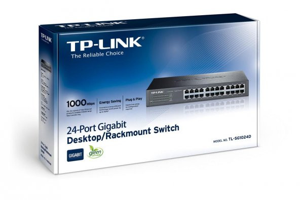 TP-Link TL-SG1024D 24 Port 1000Mbps Gigabit Rackmount Switch - 2