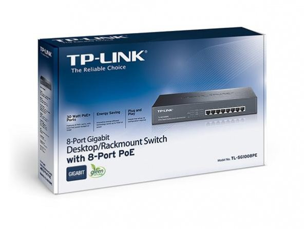 TP-Link TL-SG1008P 8 Port Gigabit 4 port Poe 53W Switch Çelik Kasa - 3