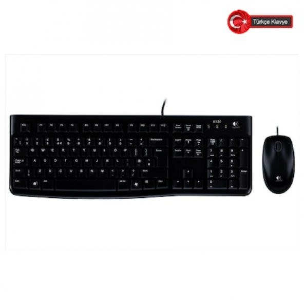 Logitech MK120 Kablolu Klavye Mouse Set 920-002560 - 5
