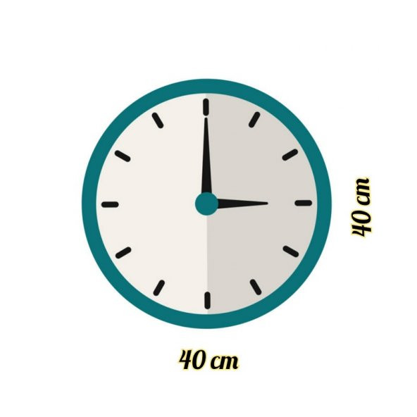 GERÇEK AYNALI DEKORATİF DUVAR SAATİ (40 CM) - 3