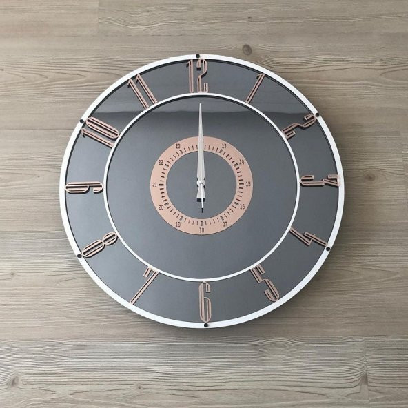 GERÇEK AYNALI DEKORATİF DUVAR SAATİ (50 CM) - 2