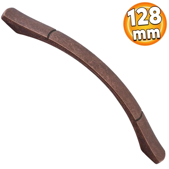 Berilay (128 mm- 12.8 cm) Eskitme Antik Bakır Metal Mobilya Mutfak Dolabı Dolap Kulpu Kulbu Kulpları