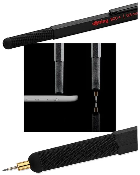Rotring 800 İki Fonksiyonlu 0.5 mm Versatil Kalem 1900181 - 2