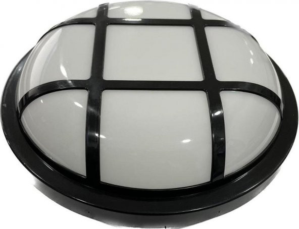 NisaLuce 22W Nemliyer Kafesli Glop Armatür Siyah Kasa 6500K IP65