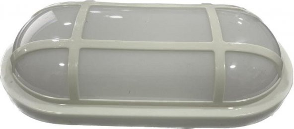 NisaLuce 22W Nemliyer Kafesli Led Aplik Beyaz Kasa 6500K IP65