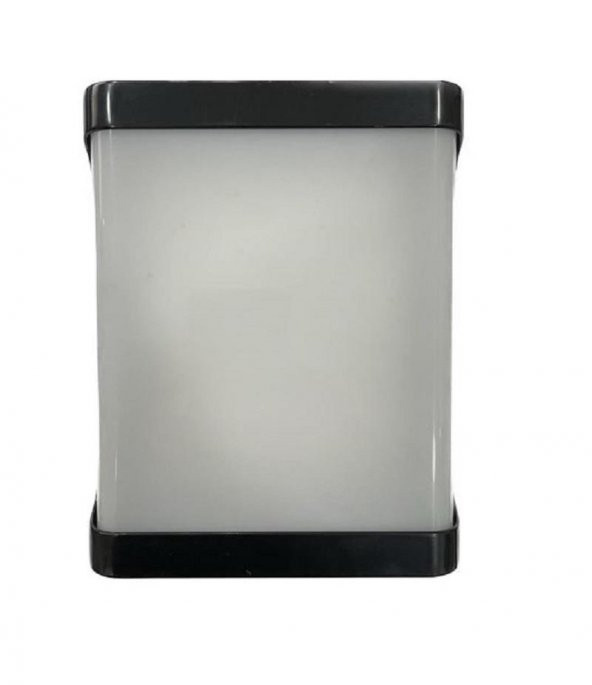 NisaLuce 22W Nemliyer Kare Led Aplik Siyah Kasa 6500K IP65