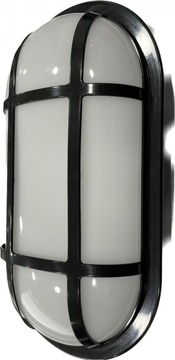 NisaLuce 22W Nemliyer Kafesli Led Aplik Siyah Kasa 6500K IP65 - 2