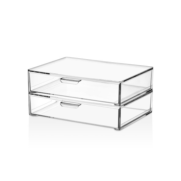 ARTIRILABİLİR ÇEKMECELİ MAKYAJ ORGANİZER 2 Lİ