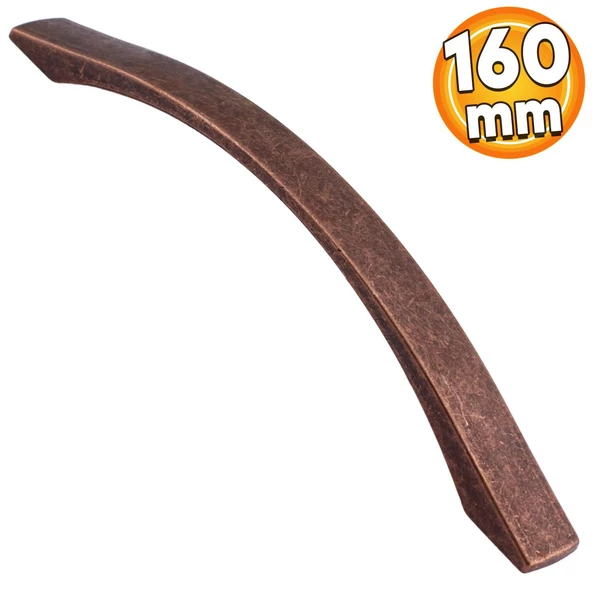 Berilay (160 mm - 16 cm) Eskitme Antik Bakır Metal Mobilya Mutfak Dolabı Dolap Kulpu Kulbu Kulpları