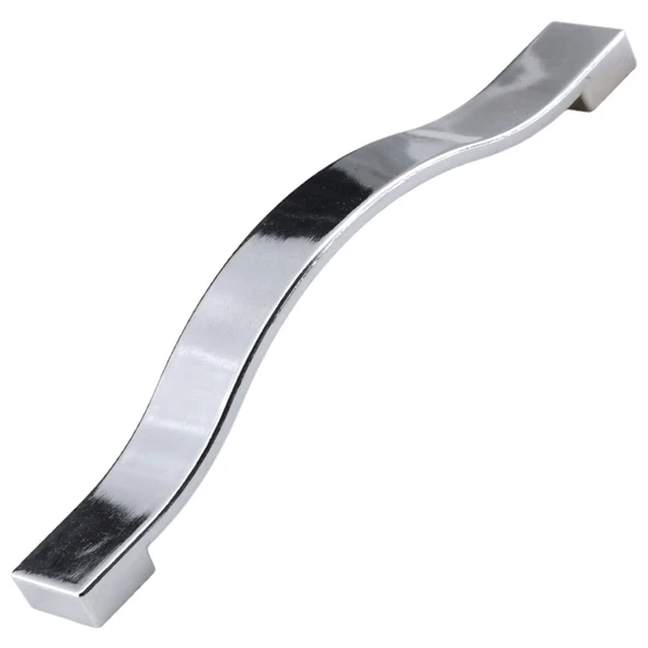 Akasya Düz Mobilya Mutfak Dolabı Çekmece Dolap Kulpu Kulbu Krom (128 MM-12.8 CM) Metal Kulpları - 4