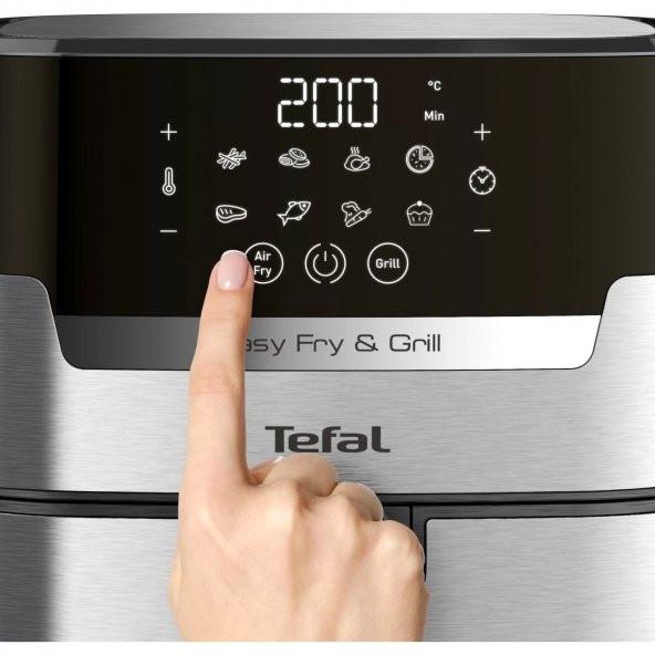 Tefal EY505D Easy Fry & Grill Precision+ Yağsız Fritöz Airfryer, 4,2 Litre Kapasite, Hava ile Kızartma & Izgara - 4