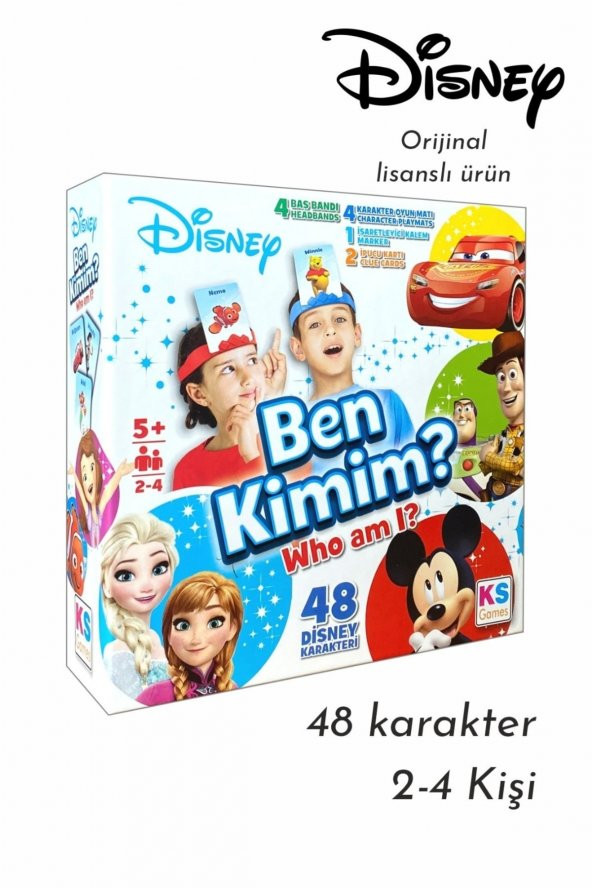 Ben Kimim Disney Lisanslı Aileler Yetişkinler Ve Çocuklar Için Parti Masa Oyunu Kart Oyunu