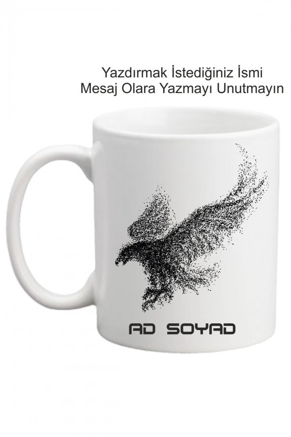 Beşiktaş Taraftar Kişiye Özel İsimli Bardak Kupa