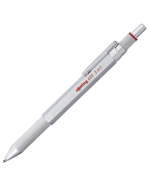 Rotring 600 Üç Fonksiyonlu 05 mm Krom Versatil Kalem 2164109