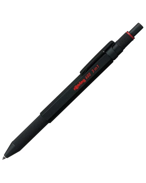 Rotring 600 Üç Fonksiyonlu 05 mm Siyah Versatil Kalem 2164108