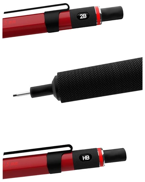Rotring 500 Kırmızı 0.5 mm Versatil Kalem 2164107 - 3