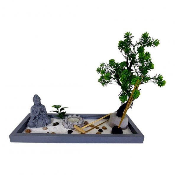 T.Concept Dekoratif Buda Heykeli Dikdötgen Zen Bahçesi - 3