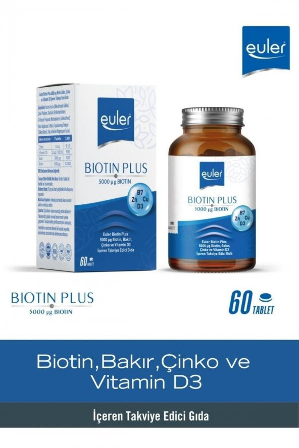 Euler Biotin Plus 5000 mcg 60 Tablet