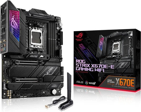 Asus Rog Strix X670E-E Gaming Wi-Fi AMD AM5 DDR5 ATX Anakart - Outlet