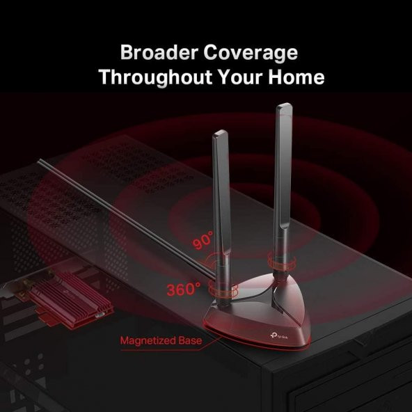 TP-Link Archer TX3000E, AX3000 Mbps Wi-Fi 6 & Bluetooth 5.0 PCIe Adaptör - 5